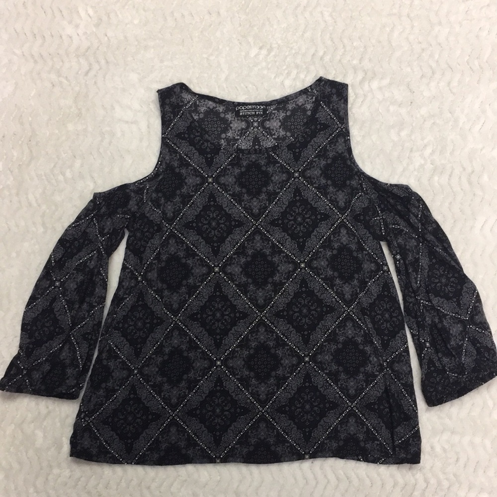 Papermoon Stitch Fix cold shoulder top - size - Small - Picture 1 of 8